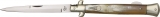 Falcon Stiletto Horn 5 7/8 Closed Linerlock Italy