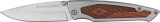 Winchester G0155 Stainless Steel Folder, Wood Inlay