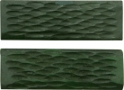 Cheap Knife Scales. Green Jigged - MI152