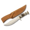 Marbles Bowie Stag Handle Brown Sheath 13 1/2