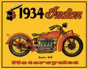 Tin Signs Tin Sign 1934 Indian Motorcycl - TSN0037