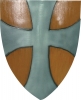 Movie items Warlords Paladin Shield. - WL7022