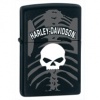 The Zippo Harley Davidson Skull Black lighter