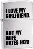 Zippo Love My Girlfriend Windproof Lighter ZO24522