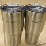 His and her engraved tumblers
