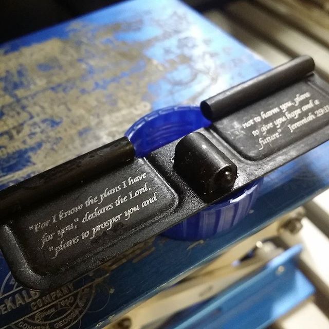 A customer ejection port cover engraving.  We love doing these.  Contact Hand-Tools.com for engraving on your ejection port covers.
#ejectionportcover #laserengraving #ar15 #bibleverses #bibleverse