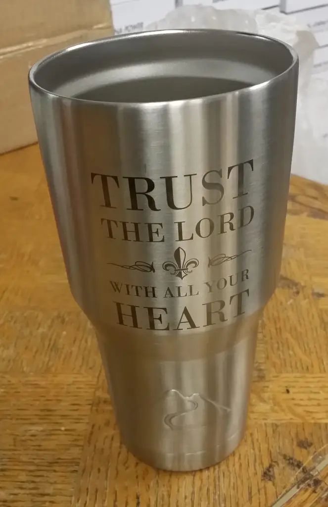 Trust in the Lord Laser Engraved RTIC Tumbler