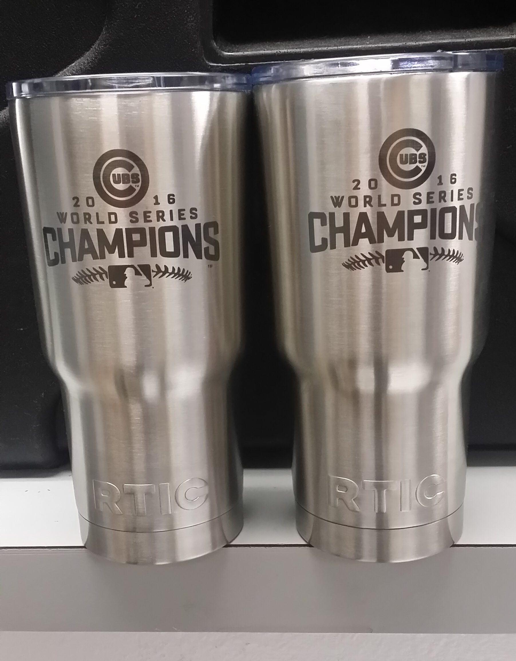 tumbler laser engraved rtic engraving cup thermos tumblers mug stainless steel travel hand optional tools engrave visit cubs champions chicago