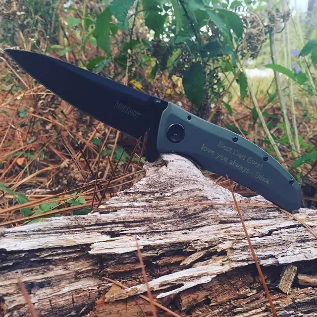 Kershaw Grid 2200 - Nothing says I Love You Dad than when you say it on the GRID! Make your Dad a proud Father with this gift.
#kershawknives #fatherdaygift #engravedknives #personalizedknife