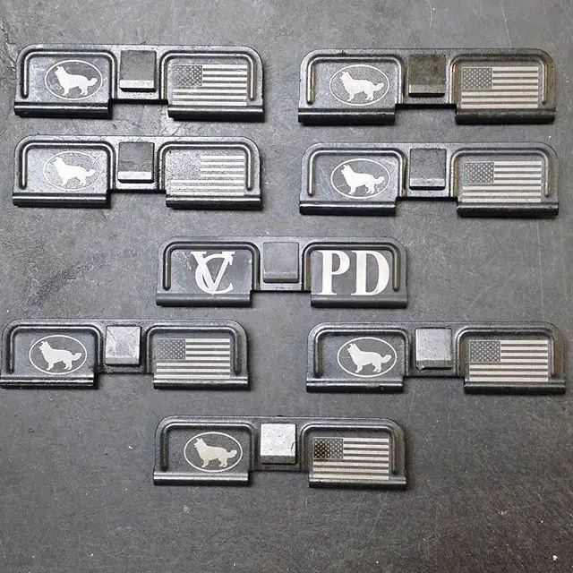 Ejection Port Cover Custom Laser Engraving for Valley Center PD

#valleycenter #valleycenterpd #vcpd #laserengraving #ar15 #dustcover #thankyouforyourbusiness