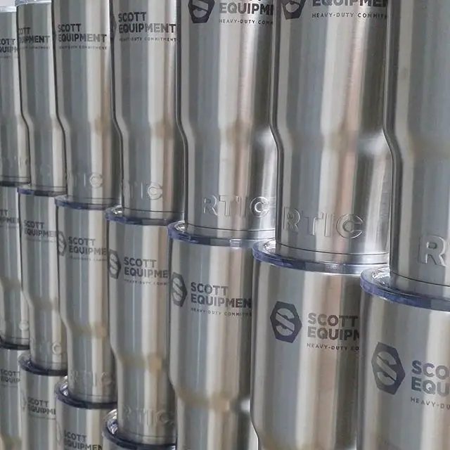 Oh Come On Ye Wall-O-Engraved-Tumblers for Scott Equipment! 
#ScottEquipment #laserengraving