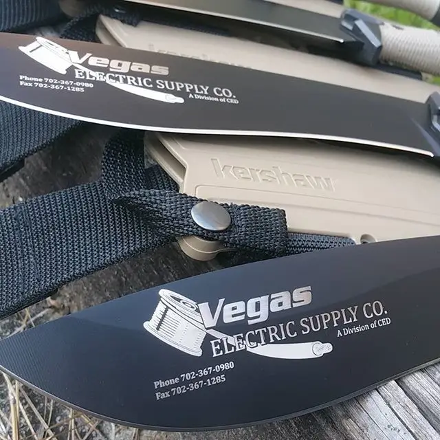 Getting our art on today at Hand-Tools.com. this is a company logo engraving on a Kershaw Camp 10 knife.

#1077TAN #companylogo #laserwork