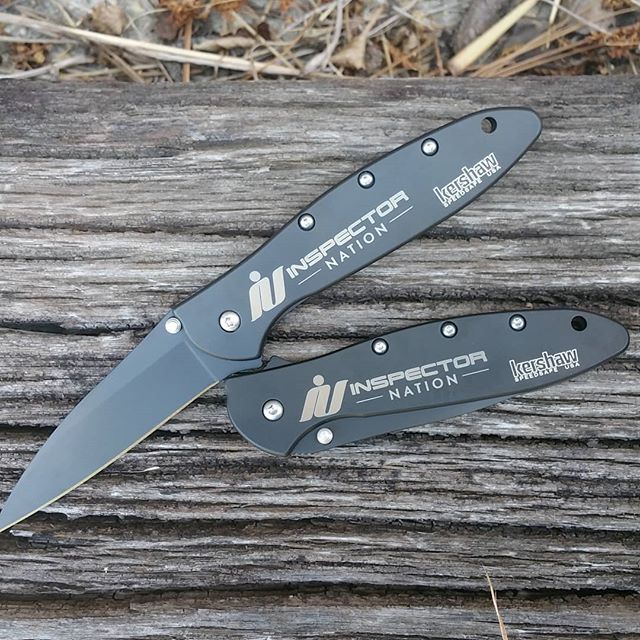 Inspector Nation logo on Kerhaw 1660ckt for Gregory enterprises. What