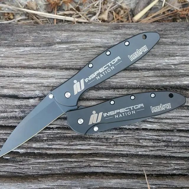 Inspector Nation logo on Kerhaw 1660ckt for Gregory enterprises. What logo engraving project can we do for you?

#1660ckt #inspectornation #gregoryenterprises #kershawknives #laserengraving