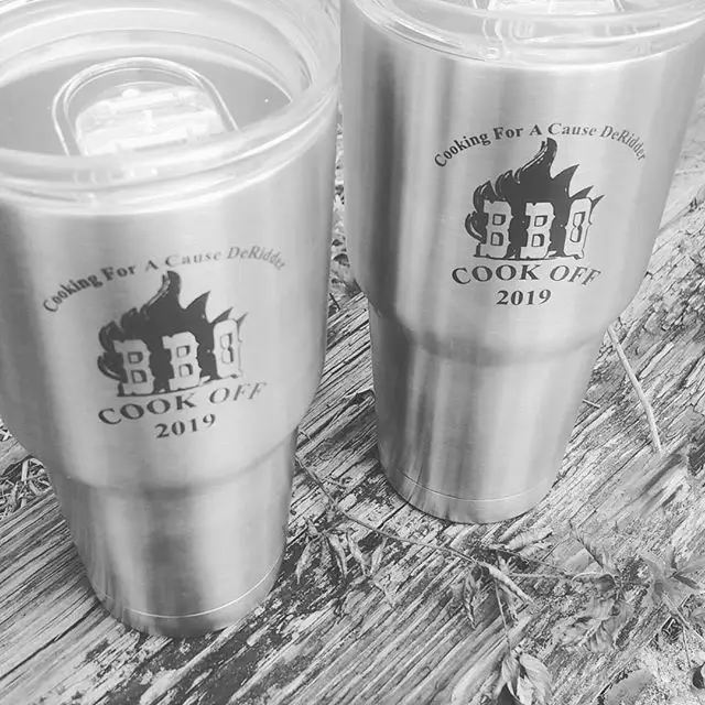 Logo engraving for a local upcoming event in DeRidder LA.  Cooking For A Cause

#deridder #leesville #fortpolk #cookingforacause #laserengraving