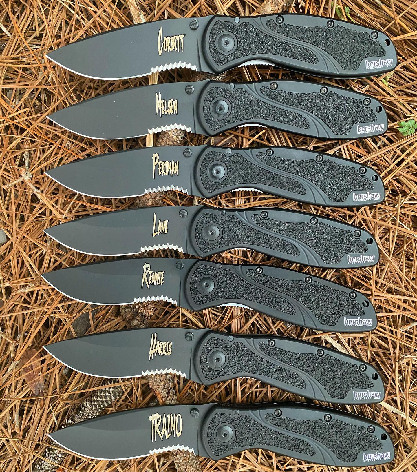 Kershaw Glass Breaker Blur 1670GBBLKST was just engraved in Thorletto