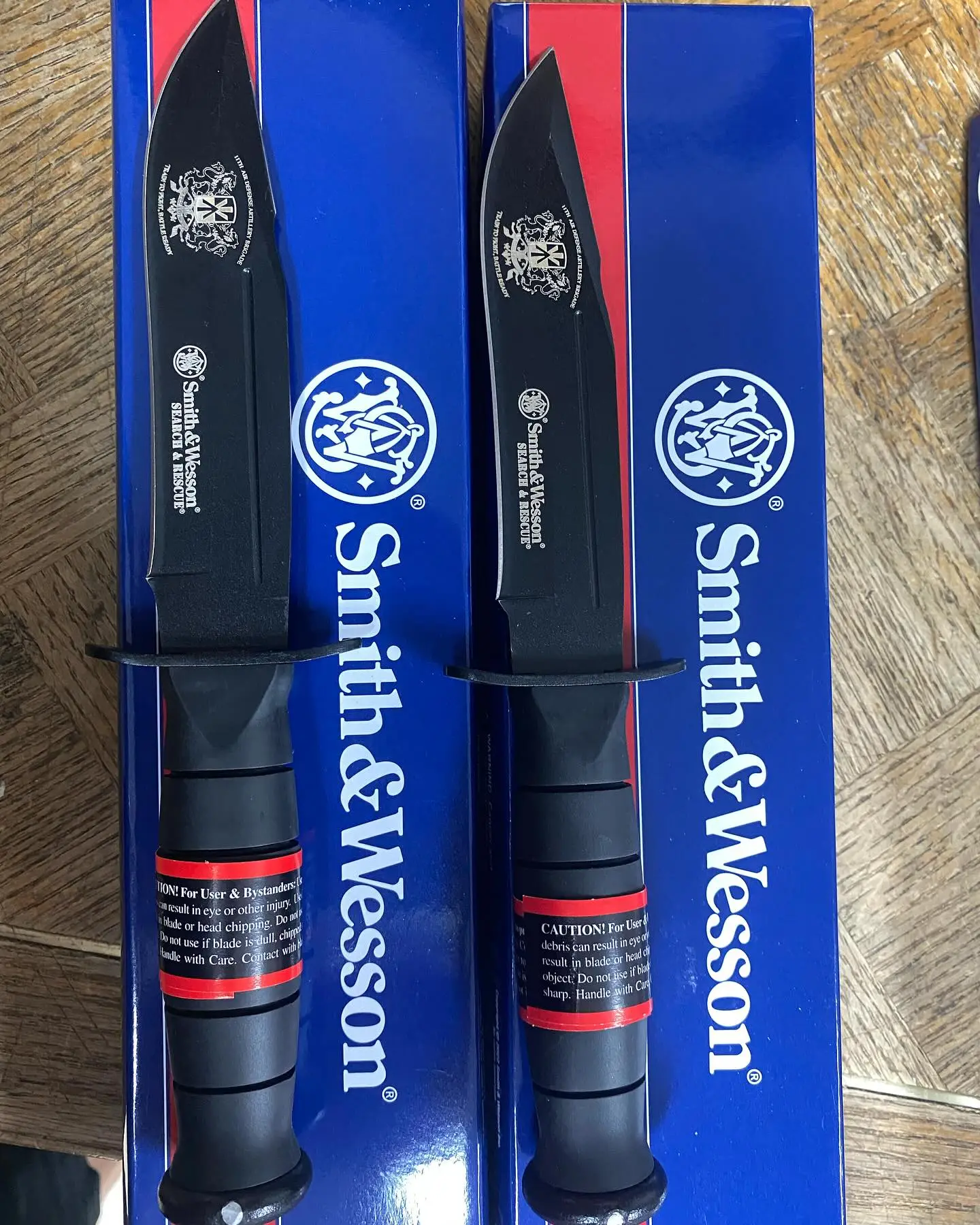 Smith and Wesson SWSUR1 search and rescue Marine combat knife with sheath. Impressive little beauty was just engraved with a logo. We are ready to engrave your order too- give us a call. #searchandrescueknife #smithwesson #marinecombatknife #engravedlogo #SWSUR1