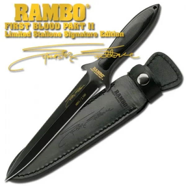 Master Cutlery Rambo Ii Boot Knife Gold Sig Knives -RB2BLE