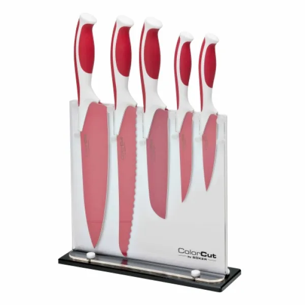 Boker Colorcut Block Set Raspberry knives 03CT121
