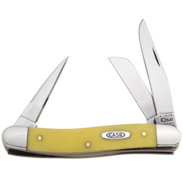 Case 3318pu Cv Yell Syn Med Stkman Knives 054