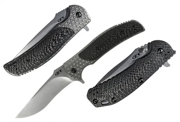 Zero Tolerance Flipper Cf Inlay Stone Wash knives 0600