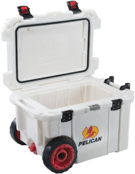 Pelican 45 Qt Wheeled White Cooler cases 06585
