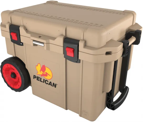 Pelican 45 Qt Wheeled Tan Cooler cases 06586