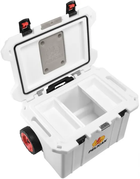 Pelican 55qt White Wheeled Tailgater cases 06658