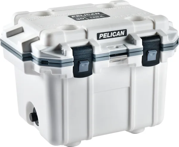 Pelican 30 Qt--white-gray Cooler cases 06741