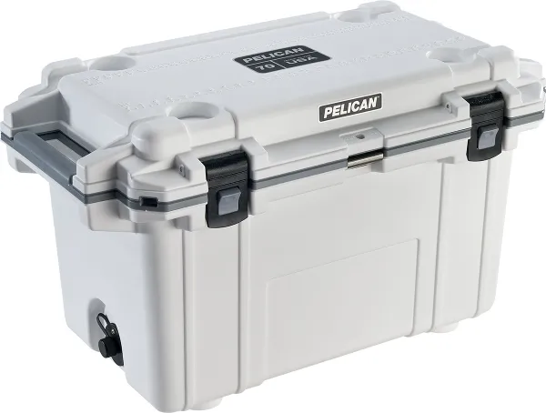 Pelican 70 Qt Elite-white W-gray Trim cases 06749