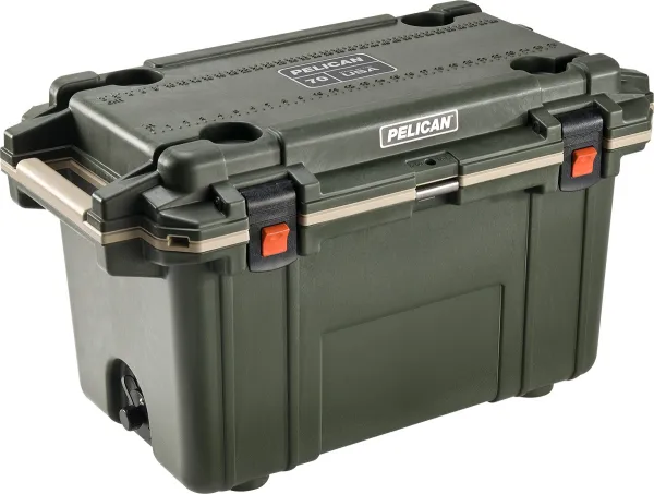 Pelican 70 Qt-od Green-tan Cooler cases 06751