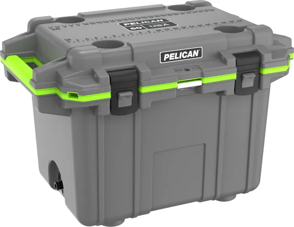 Pelican 50qt Dark Gray W-green Trim cases 06866