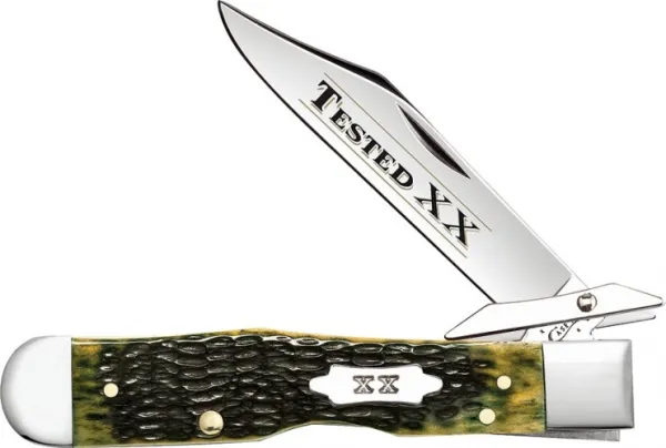 Case Ss Olive Green Cheetah Xx Knives 10261