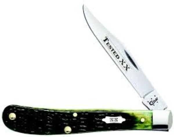 Case Ss Olive Green Bone Utility Knives 10266
