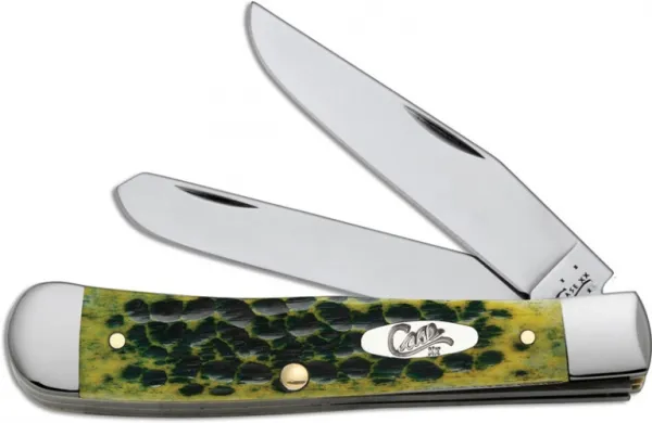 Case Green Apple Bone - Standard Jig Trapper (6254 SS) Knives 10281