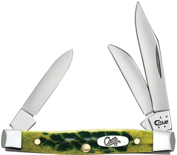 Case Green Apple Bone - Standard Jig Small Stockman (6333 SS) Knives 10285