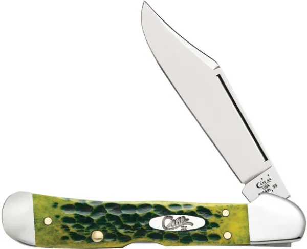 Case Green Apple Bone - Standard Jig CopperLock (61549L SS) Knives 10287