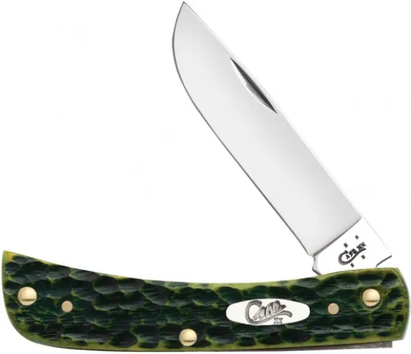 Case Green Apple Bone - Standard Jig Sod Buster Jr (6137 SS) Knives 10288