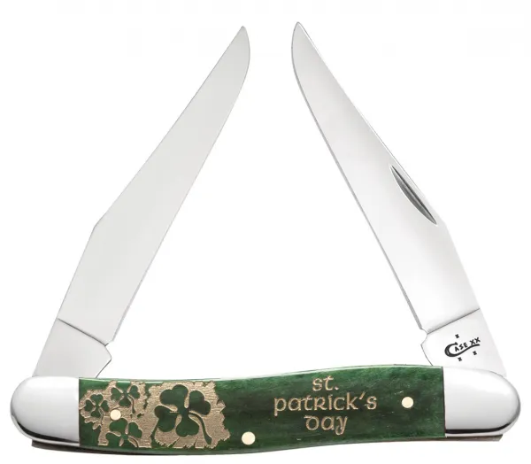 Case St Pattys Day-brmda Grn Muskrt Knives 10568