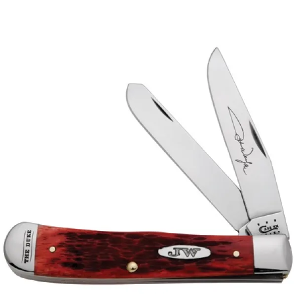 Case Jw Dark Red Trapper Knives 10682