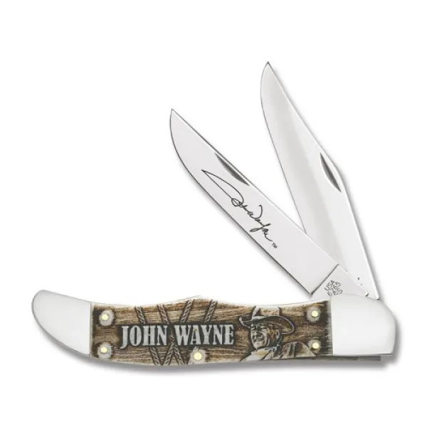 Case Jw Sm Nat Bone Fold Hunt W Sh Knives 10700