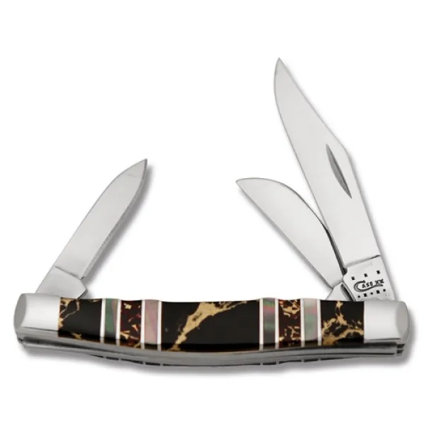 Case Black Aztec Stockman Knife 11065