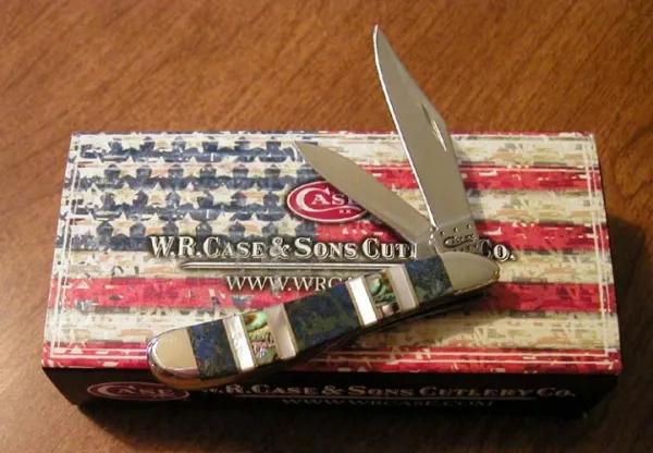 Case Exotic Peacock Peanut Knives 11082