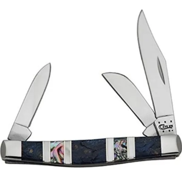 Case Exotic Peacock Med Stockman Knives 11086