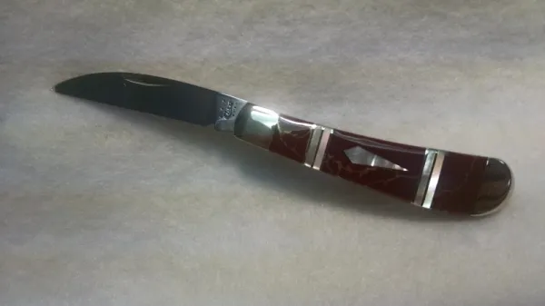 Case Exotic Red-gold Jasper Sw Bk Knives 11098