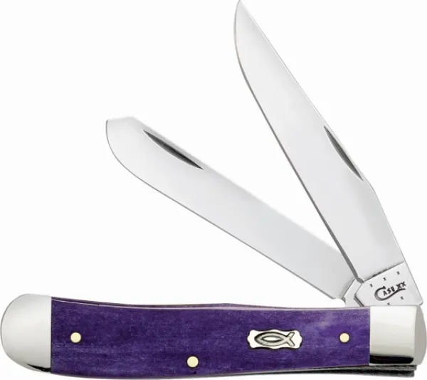 Case SM Purp Bone Ichthus Trapper CA11130