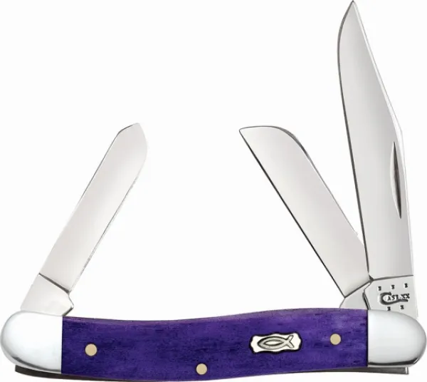Case Sm Purp Bone Ichthus Lrg Stock CA11131
