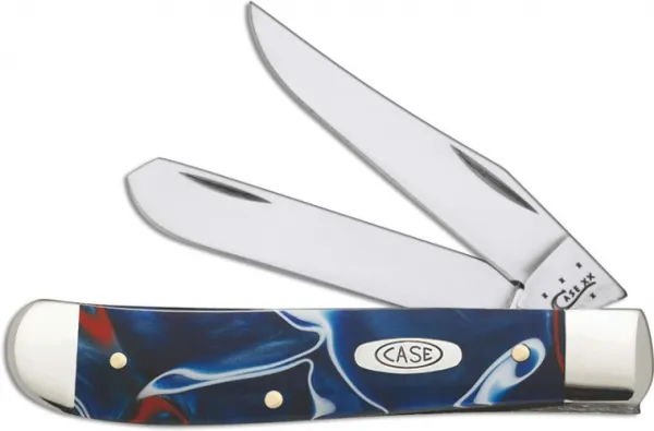 Case Patriotic Kirinite Mini Trappr Knives 11209