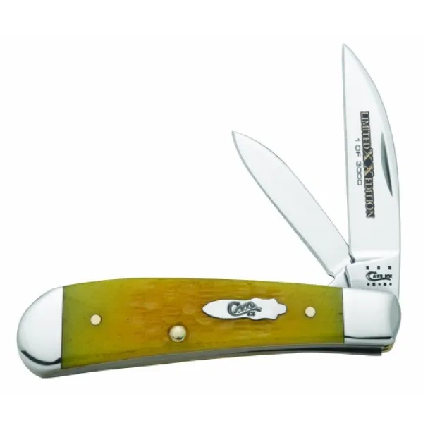 Case 11614 Marigold Bone Sway Back Jack Handle Knife