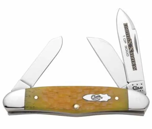 Case Lt Ed Marigold Humpbk Stock Knives 11617